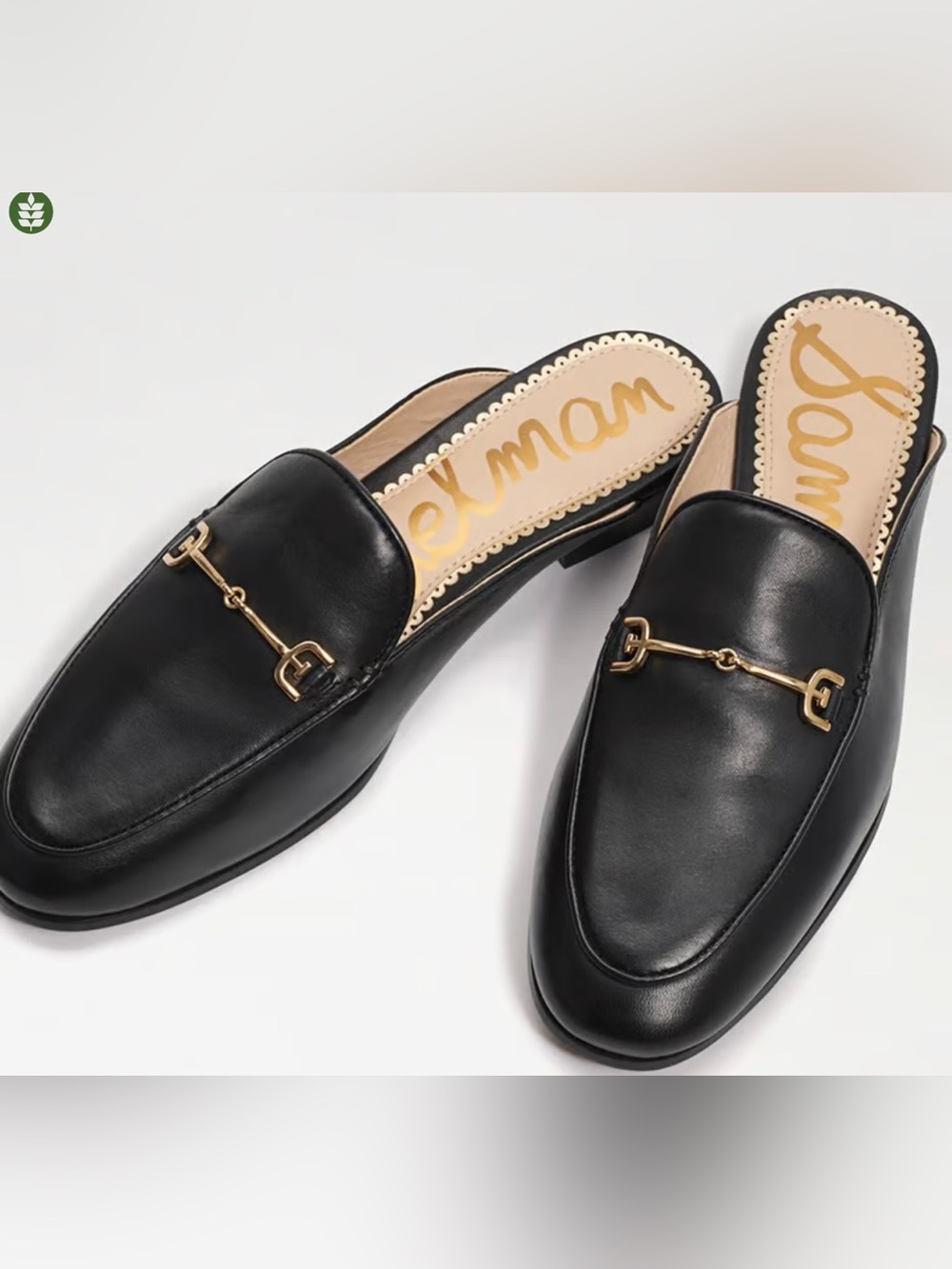 Sam Edelman Linnie Bit Mule Black Leather Mules US 8.5M New $150